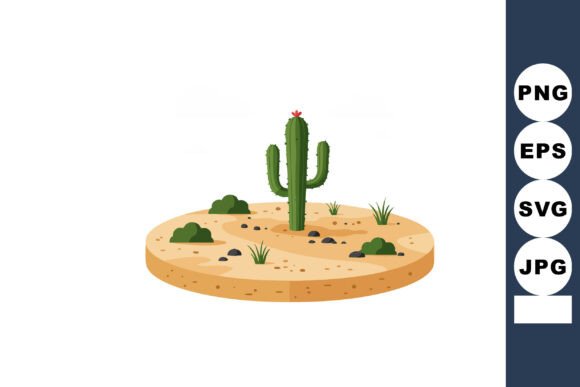 Cactus Plant with Desert Sand and Small Review