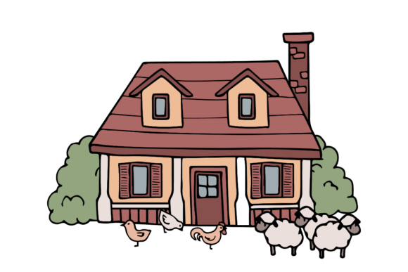 Farmhouse with Animals: A Graphics and Crafts Review for Real Brands